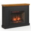 Washington - Fireplace With Mantel - Black, Whiskey - Image 6
