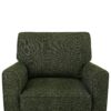 360° Swivel Chair Accent Barrel Armchair With Side Pockets, Chenille Upholstery, Compact Size - Green - Image 21