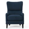 Hi-Back Quentin Sofa Chair, Living Room, Study And Bedroom - Navy Blue - Image 4