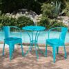 Lourdes - 3 Piece Metal Set - Teal - Image 5