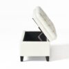 Juliana - Storage Ottoman With Hidden Compartment - Ivory - Image 4
