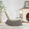 Modern Rocking Chair Recliner, Comfy Rocker Nursery Chair With Footrest, Accent Reading Chair, Upholstered Lounge Chair For Relaxing, Resting, Soft Padded Rocker For Indoor Living Room Bedroom - Gray - Image 23