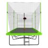 10Ft By 17Ft Rectangule Trampoline With Powder-Coated Galvanized Steel Tubes With Basketball Hoop System Advanced Ladder - Green - Image 7