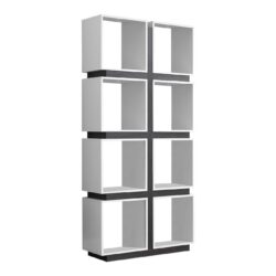 Bookshelf, Bookcase, Etagere, 5 Tier, For Office, Contemporary & Modern - White