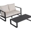 Double Sofa With Rectangular Coffee Table, Cushions Tino Tino - Beige - Image 3