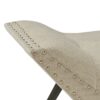 Hariata - Contemporary Fabric Tufted Ottoman Bench - Beige - Image 9