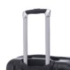 3 Piece Hard Luggage Set With Universal Wheels And Luggage Password Lock, 20 / 24 / 28" - Black - Image 7