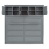 Queen Size Murphy Modern Bed With Top Cabinets For Space Saving And Comfort - Gray - Image 14