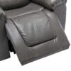 3 Seater Home Theater Recliner Manual Recliner Chair With Two Built-In Cup Holders For Living Room - Gray - Image 19