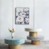 Unique Capiz Coffee Table With Pedestal Base - Multi - Image 9
