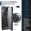 5.51 Cubic Ft Biometric Keypad Riflesafe - Black - Image 9