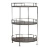 Industrial Round Butler Tray Table - Chestnut - Image 5