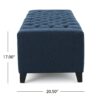 Guernsey - Ottoman Fabric Storage With Tufted Top - Navy Blue - Image 7
