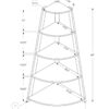 Bookshelf, Bookcase, Etagere, Corner, 4 Tier, Office, Versatile Placement - Taupe - Image 6