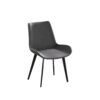 Modern Dining Chair Living Room Metal Leg Dining Chair (Set of 2) - Black / Gray - Image 10