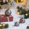 Christmas Ball Ornaments, Glass Decorative Hanging Ball Christmas Tree Ornaments For Holiday Party Decorations (Set of 4) - Multi - Image 6