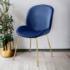 Chuchip - Side Chair (Set of 2) - Blue / Gold - Image 2