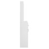 Minimalist 4 Door Shoe Cabinet With Coat Rack, Spacious Top, 3 Drawers, 8 Shelves, Metal Hooks And Handles For Hallway - White - Image 13