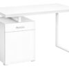 Computer Desk, Home Office, Laptop, Left, Right Set-Up, Storage Drawers, Work, Contemporary, Modern - White - Image 2