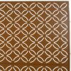 Freestanding Decorative Privacy Screen For Deck Balcony Patio, Metal Privacy - Brown - Image 12