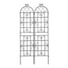 2 Pack Metal Garden Rustproof Trellis For Climbing Plants Outdoor Flower Support - Black - Image 12
