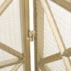 Margaret - 3 Panel, Fireplace Screen Iron - Black / Gold - Image 13