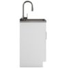 Shaker - Modern, Wide Laundry Cabinet With Faucet And Stainless Steel Sink - White - Image 3