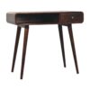 Curved Writing Desk - Walnut - Image 2