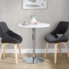 Elia - Contemporary Adjustable Bar Table - White - Image 5