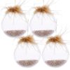 Christmas Ball Ornaments, Decorative Hanging Ball Christmas Tree Ornaments For Holiday Party Decorations (Set of 4) - Multi - Image 2