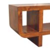 Orion - Curved Media Unit - Brown - Image 7