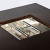 28" Propane Gas Fire Pit Table, 50000 Btu Square Steel Fire Pit For Outside Patio Deck Garden Courtyard - Brown - Image 6