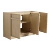 Modern Freestanding Bathroom Vanity With 3 Soft Close Cabinet Doors - Oak - Image 10