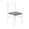 3 Pieces Dining Table Set, Small, Drop Leaf, Contemporary & Modern - White - Image 4