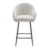 Modern Style Counter Height Bar Stools, With Comfortable Upholstery, Durable Metal Legs Ensure Stability - Brown - Image 10