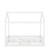 Wood House Bed With Fence And Door - White - Image 8
