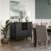 Bedford - Sideboard Buffet And Wine Rack - Black - Image 11