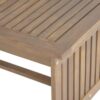 Acacia Wood Outdoor Coffee Table, Rectangular Patio Coffee Table For Outside - Gray - Image 10