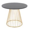 Canary Cosmo - Contemporary Dining Table - Gold / Black - Image 2