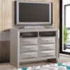 Marilla - Media Chest - Silver Champagne - Image 4