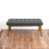 Delilah - Modern Bench - Gray - Image 7