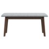 Carlos-Upholstered Solid Wood Bench - Gray - Image 12