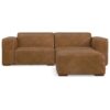 Rex - 2 Seater Sofa And Ottoman - Brown - Image 3