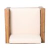 Outdoor Acacia Wood Club Chairs With Cushions - Teak / Beige - Image 9