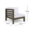 Oana - Left Arm Chair - White - Image 2