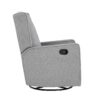 Milah - Gliding Swivel Recliner Tufted Pebble - Khaki - Image 3