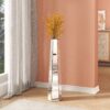 Handmade Glass Floor Vase - Silver - Image 11