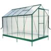 6.3'*10.2'*7' Polycarbonate Greenhouse, Heavy Duty Outdoor Aluminum Walk-In Green House Kit With Rain Gutter, Vent And Door For Backyard Garden - Green - Image 16