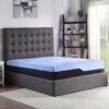 Refresh - 12" Twin Size Hybrid Cooling Gelcare Memory Foam And Coil Mattress - Blue - Image 2