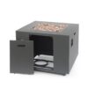 Outdoor Iron Square Propane Fire Pit With Tank Space - Brushed / Brown - Image 8
